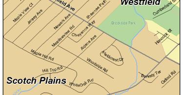 Scotch Plains NJ Map