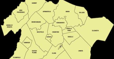 Union NJ Map Union County