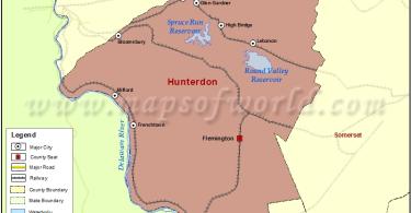 Hunterdon County NJ map