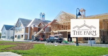 The Shoppes at The Farm under construction