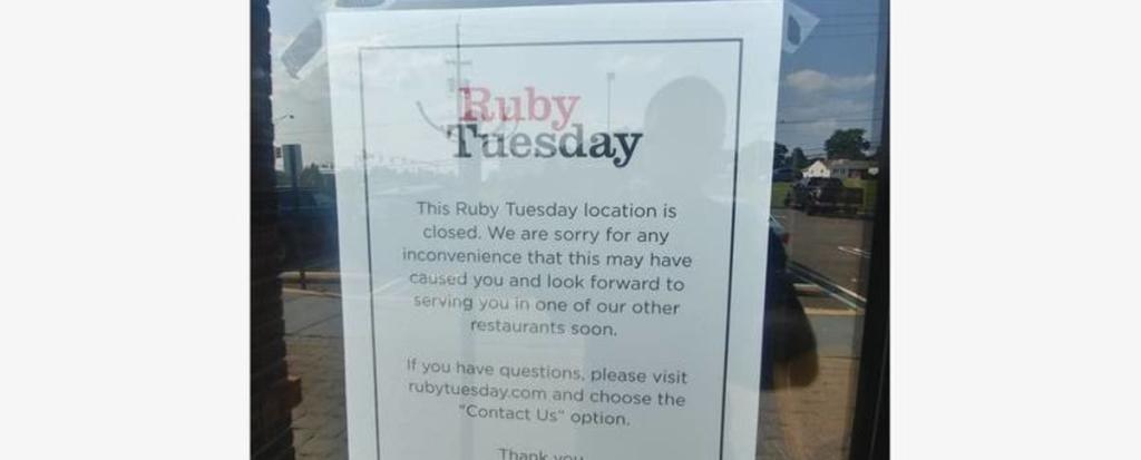 Ruby Tuesday Closings in NJ