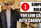 One simple rule for low carb, keto, or carnivore living